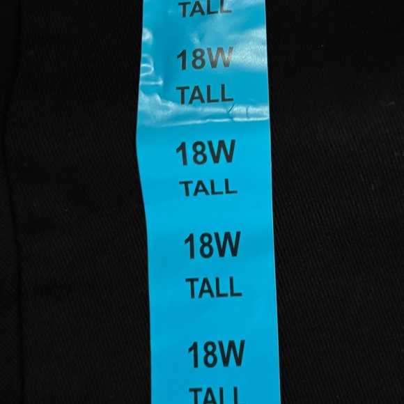NWT Black Jeans. Sz 18 W Tall. Slimming. SKU 5 - Picture 7 of 7